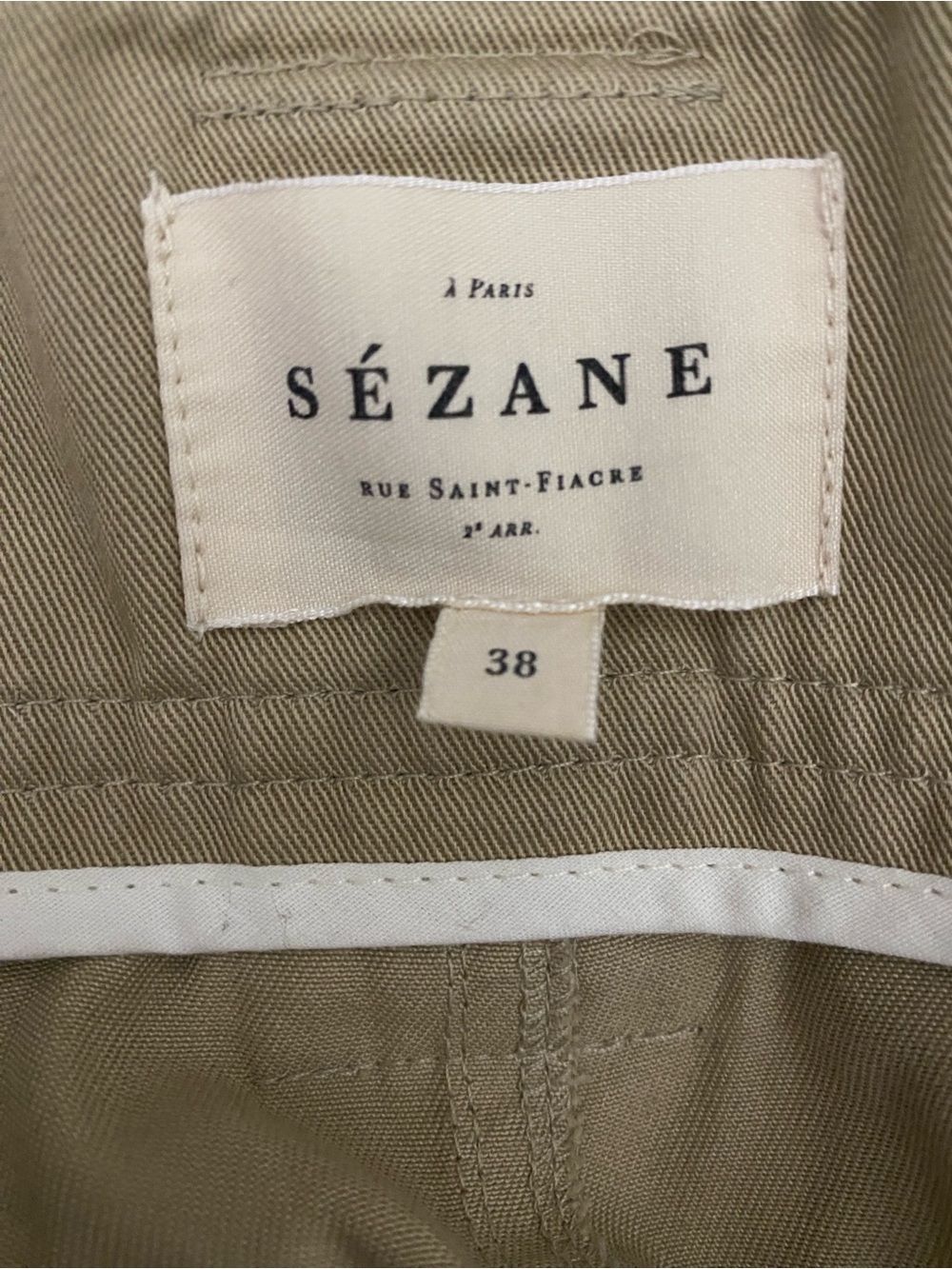 Sezane Leandro Trousers Mastic - Size 38 - Picture 13 of 13